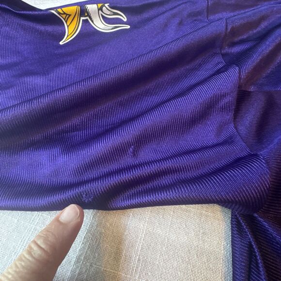 Brett Favre #4 Vikings Football Jersey NFL Team Apparel Onfield Mens Size XL - Picture 11 of 13